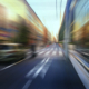 Street motion blur background