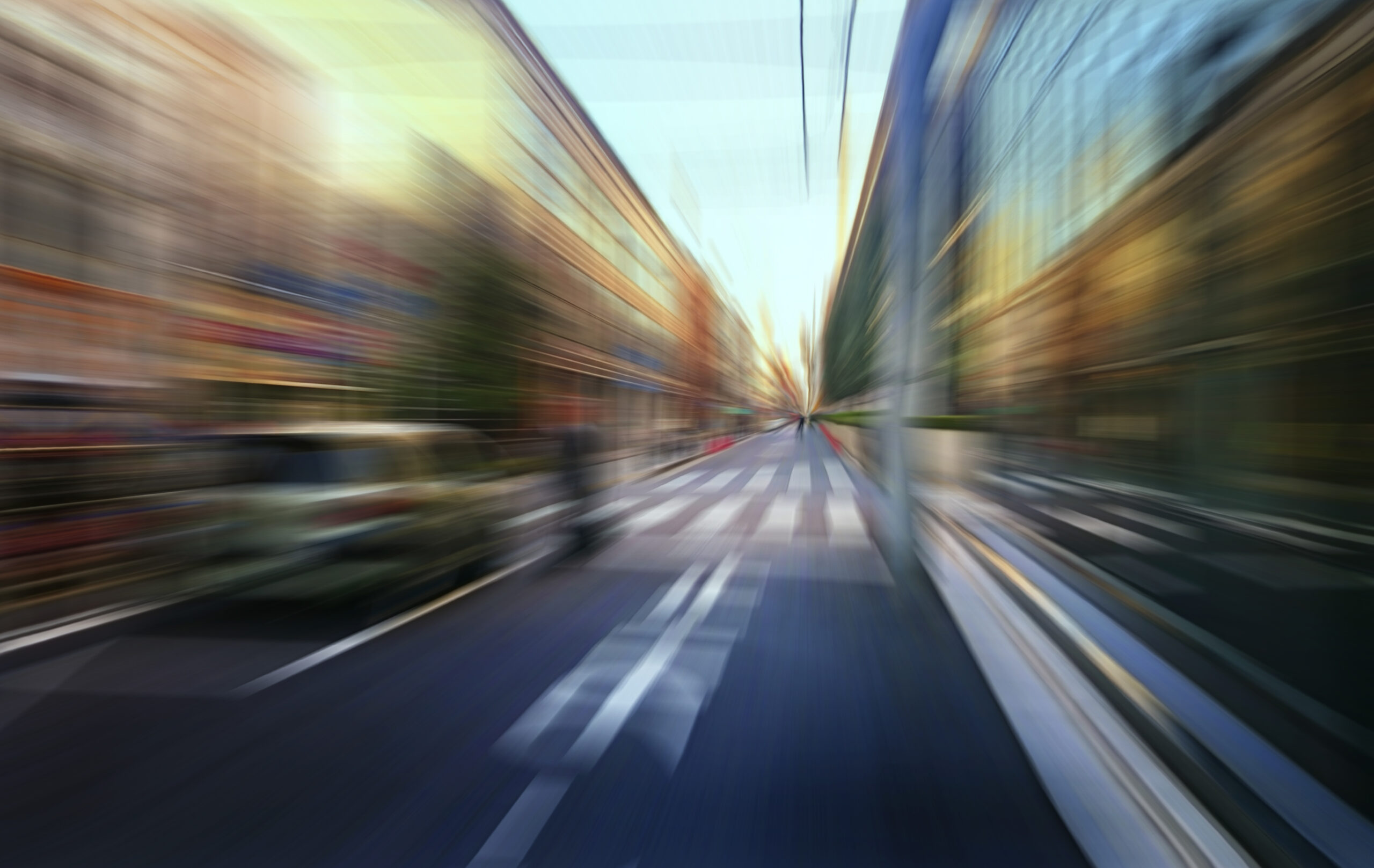 Street motion blur background